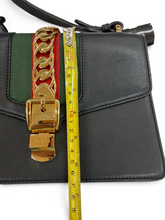 Load image into Gallery viewer, Gucci Black Pre-Owned Structured Shoulder Bag with Gold-Tone Hardware
