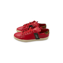 Load image into Gallery viewer, Saint Laurent Pre-Owned Red Leather Low-Top Sneakers - view 2