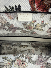 Load image into Gallery viewer, Dior Pre-Owned Medium Book Tote – White Multicolor D‑Floral Embroidery
