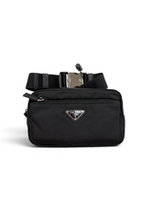 Load image into Gallery viewer, Prada Pre-Owned Re-Nylon and Saffiano Leather Belt Bag / Crossbody Bag – Black

