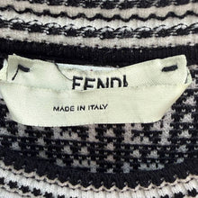 Load image into Gallery viewer, Fendi Pre-Owned Black &amp; White FF Knit Short-Sleeve Top - view 3

