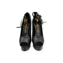 Load image into Gallery viewer, Tom Ford Pre-Owned Black Platform Peep-Toe Pumps Size 9.5 - view 1

