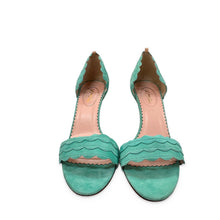 Load image into Gallery viewer, SJP by Sarah Jessica Parker Pre-Owned Seafoam Scalloped Heels - view 1
