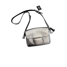 Load image into Gallery viewer, AllSaints Pre-Owned Silver Metallic Leather Crossbody Bag - view 1
