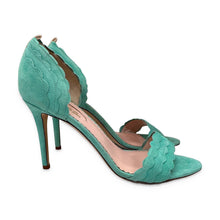 Load image into Gallery viewer, SJP by Sarah Jessica Parker Pre-Owned Seafoam Scalloped Heels - view 2
